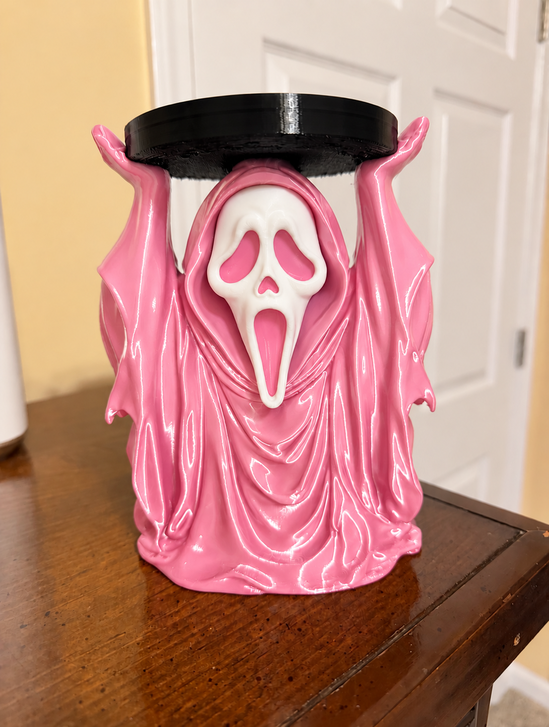 Ghostface Inspired 3-Wick Candle Holder - 3D printed product