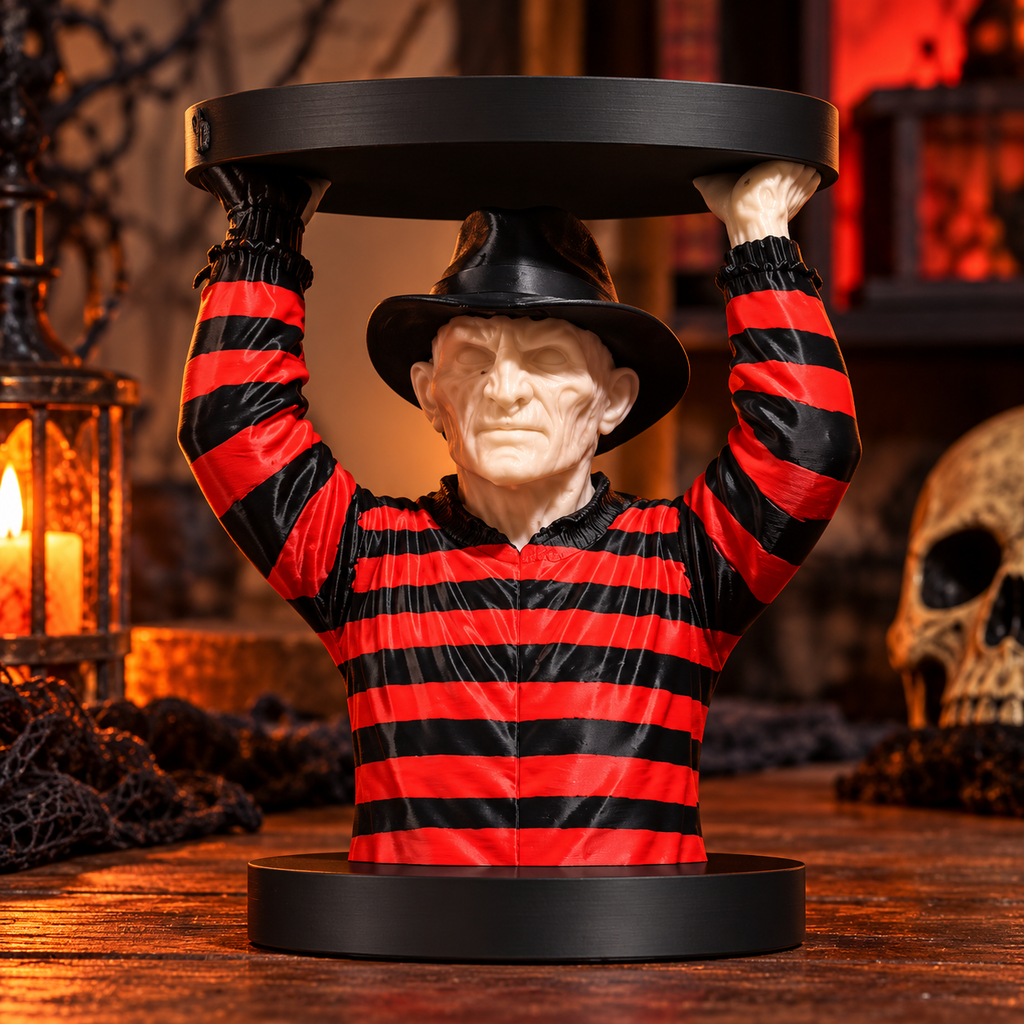 Freddy Krueger Inspired Large 3-Wick Candle Holder 3MF File Download