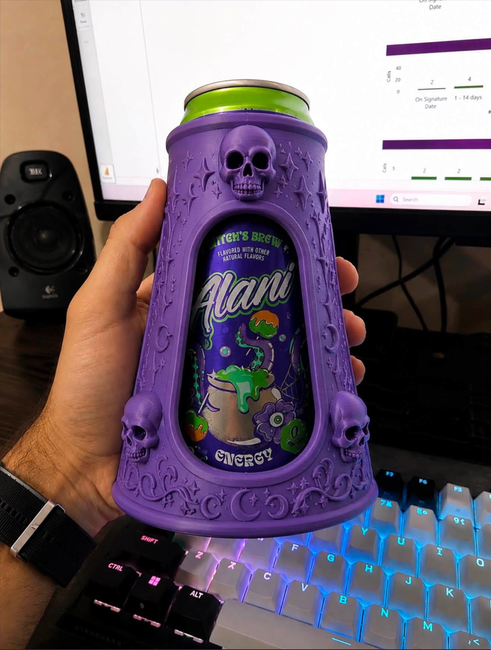 Witch's Potion 12 oz Slim Can Cooler - 3D printed product