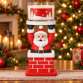 Santa Stuck in Chimney 3-Wick Candle Holder - 3D printed product