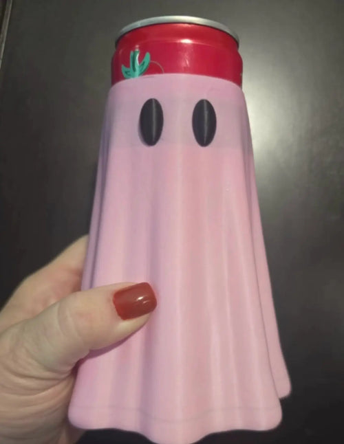 Ghost Can Coozie – 3D Printed Halloween Can Holder | 12oz Standard, Slim & 16oz