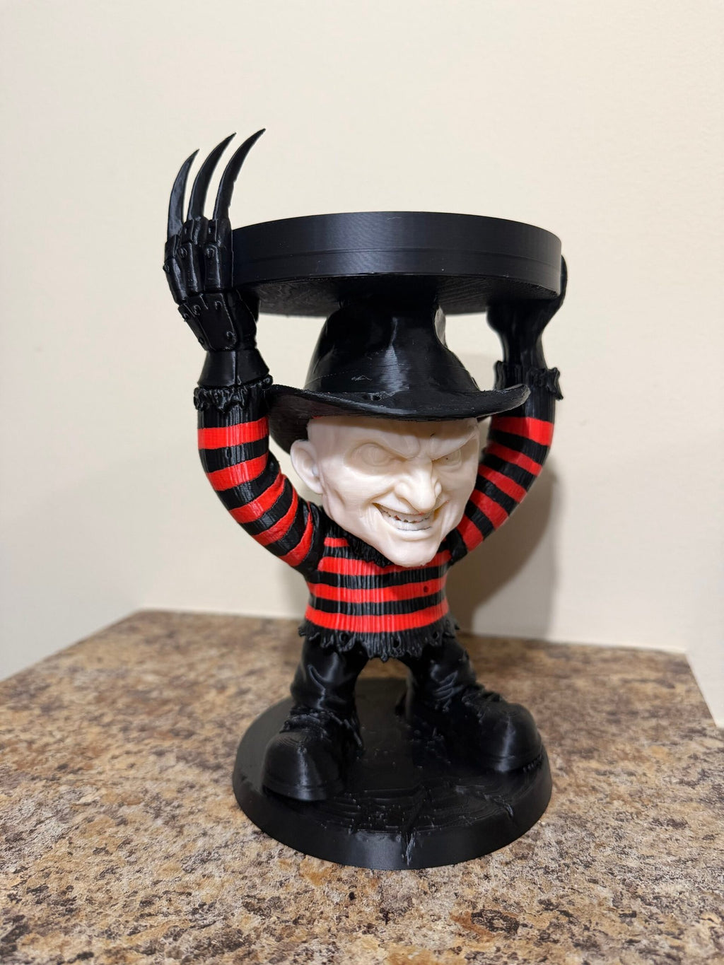 Freddy Krueger Inspired 3-Wick Candle Holder - 3D printed product