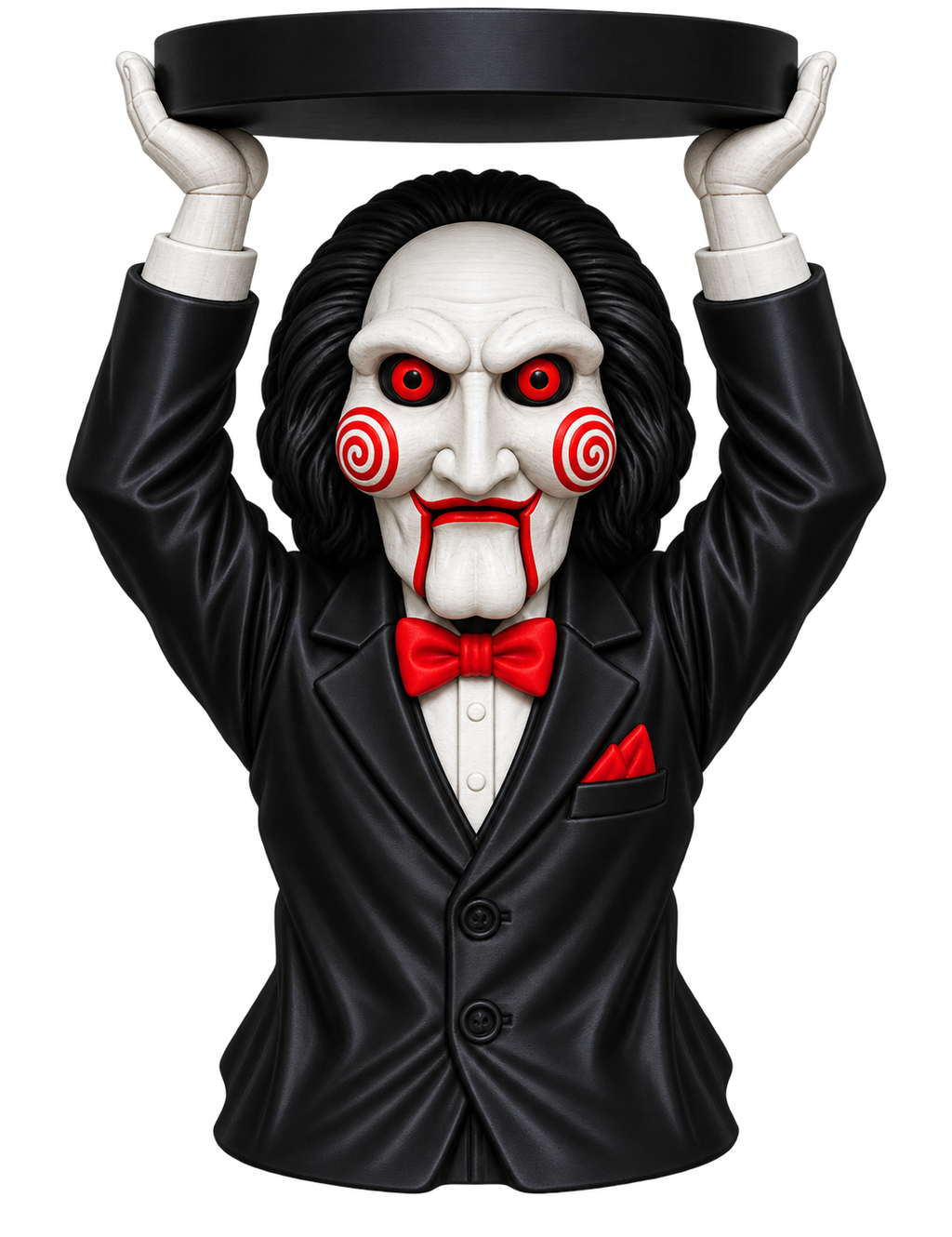 Jigsaw Billy the Puppet Inspired 3-Wick Candle Holder - 3D printed product
