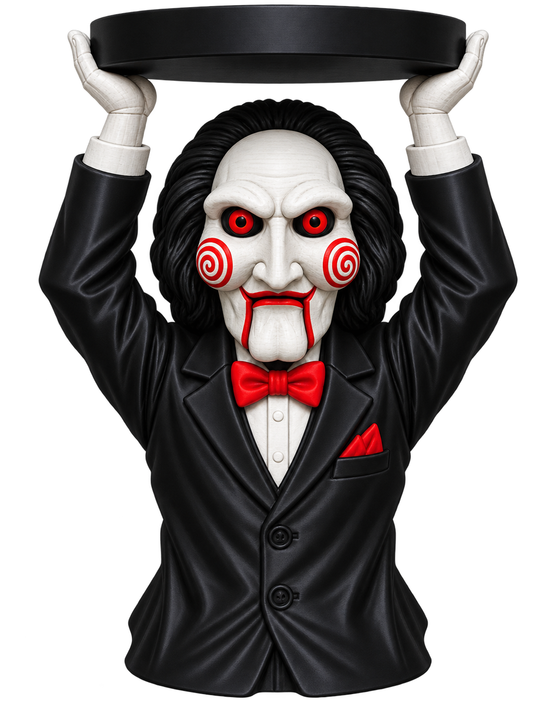 Jigsaw Billy the Puppet Inspired 3-Wick Candle Holder - 3D printed product