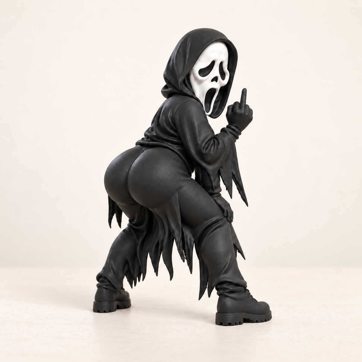 Ghostface Inspired Twerking Figurine - 3D printed product